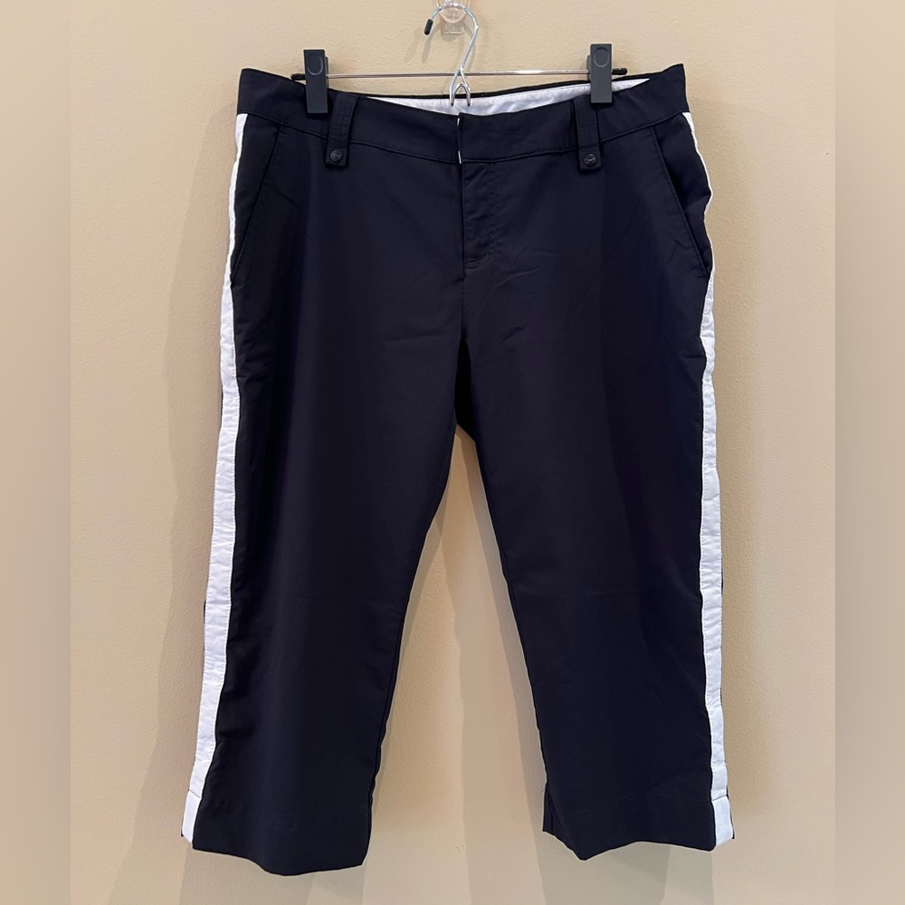 Under Armour Black Capris with White Trim